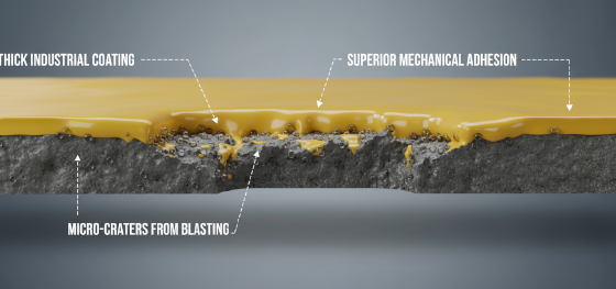 creating microscopic surface craters for supreme liquid paint adhesion