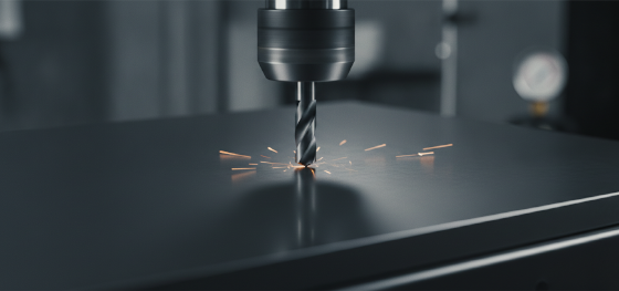 Steel drill bit scraping against a military grade metallic coating leaving absolutely zero scratch marks