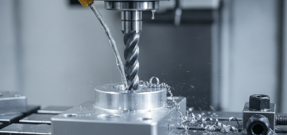 drilling and tapping high precision threads on metal parts