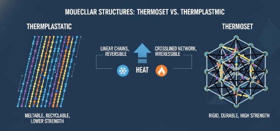 thermoset vs thermoplastic structure thermoset vs thermoplastic structure