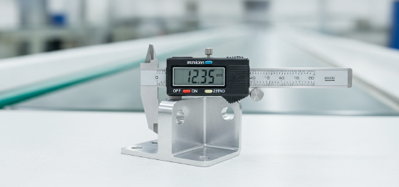 measuring physical part dimensions of a single custom metal housing