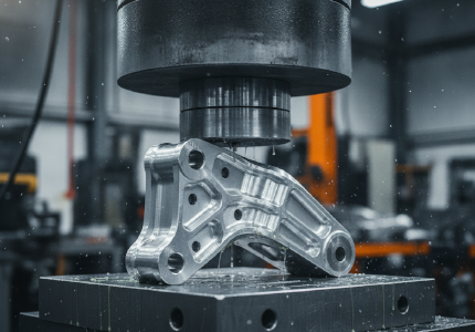 Heavy hydraulic press testing the absolute structural integrity of machined metal functional prototypes.png