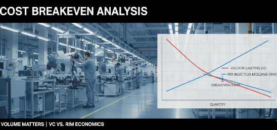 cost breakeven analysis for polyurethane prototyping and production