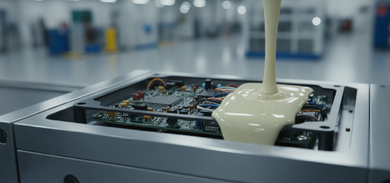 insert molding and encapsulation of electronics in polyurethane RIM