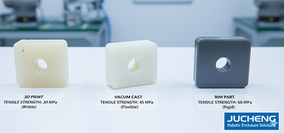 material fidelity comparison for low volume manufacturing