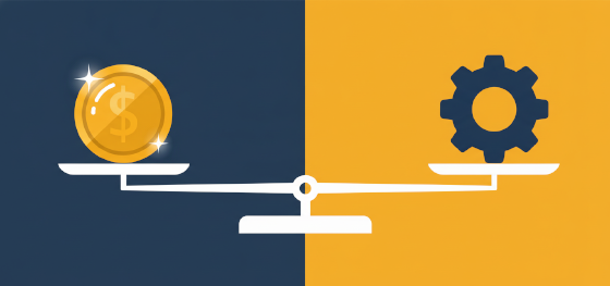 hardware investment return on investment and manufacturing cost icon