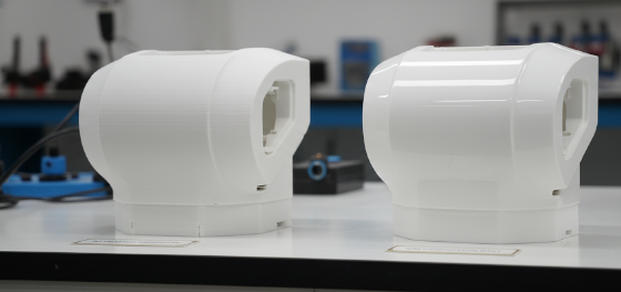 comparing 3D printing vs RIM polyurethane prototyping for robot shells
