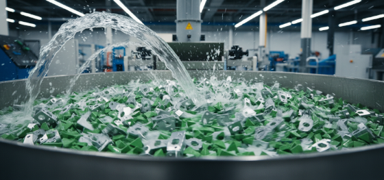 smoothing sharp metallic edges with automated ceramic mass finishing