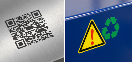 contrasting colorless optical etching with vibrant liquid polymer graphics