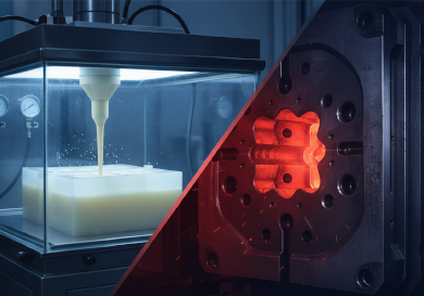 Industrial comparison of vacuum casting silicone molds versus H13 hardened steel injection molding tooling.png