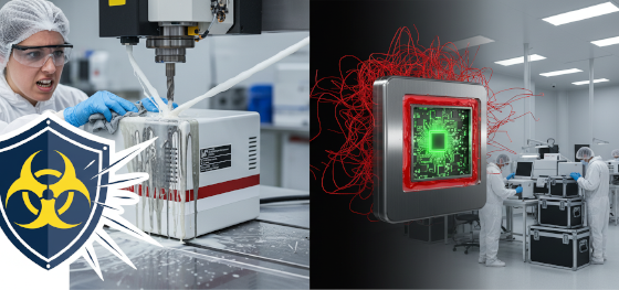 harsh chemical bleach destroying cheap plastic laboratory equipment