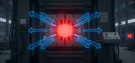 extreme thermal shock dynamics inside heavy hydraulic metal presses