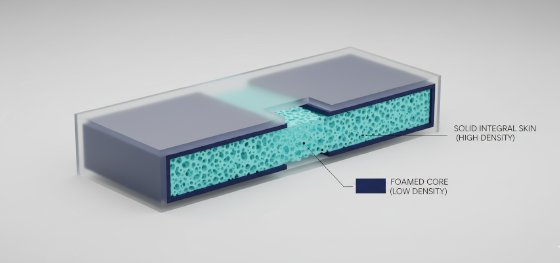 bionic sandwich structure for lightweight robotic enclosures