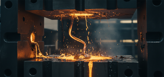bent tooling core pins destroyed by violent metallurgical injection