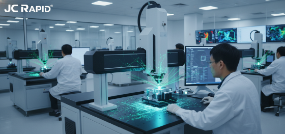 contract manufacturer executing advanced optical laser inspections for compliance