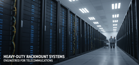 heavy duty rackmount server chassis systems for telecommunications