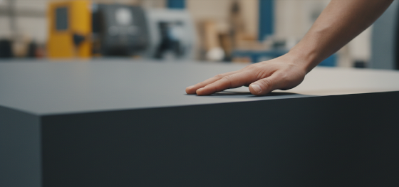 tactile inspection of a high quality structural polyurethane component
