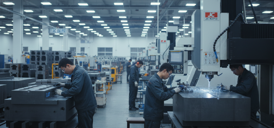 contract manufacturer milling precise slope geometries into tool steel