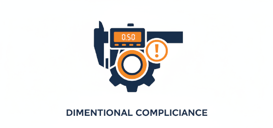 strict dimensional compliance and quality control icon