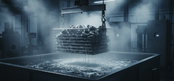ultrasonic chemical degreasing baths removing slick manufacturing oils