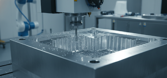 high precision CNC machining of mold ribs for structural robotic enclosures