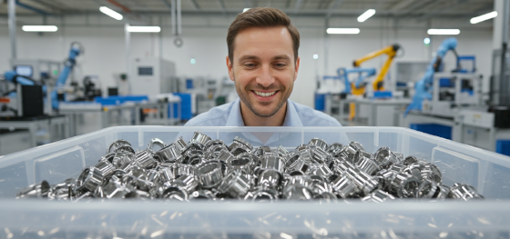 high volume production of complex metal hardware components