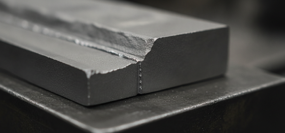 raw untreated metal castings with slight surface irregularities