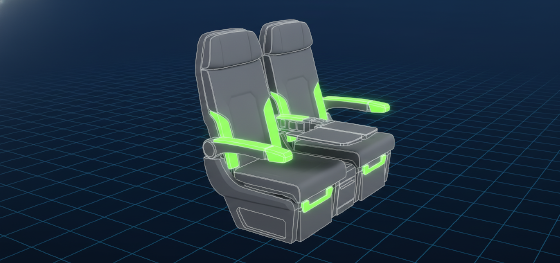 SWaP objective optimization for aircraft cabin hardware