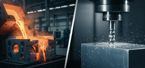balancing subtractive cnc drilling against raw metallurgical injection