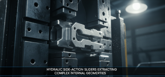 hydraulic side action sliders extracting complex internal geometries hydraulic side action sliders extracting complex internal geometries