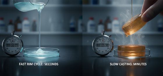 curing speed and pot life comparison for industrial polymers