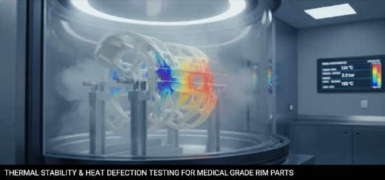 thermal stability and heat deflection testing for medical grade RIM parts