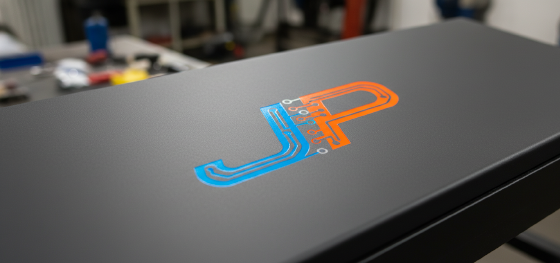 integrated branding and silk screening for high end industrial hardware
