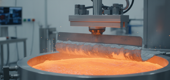 removing oxide slag from liquid metal to prevent hardware defects